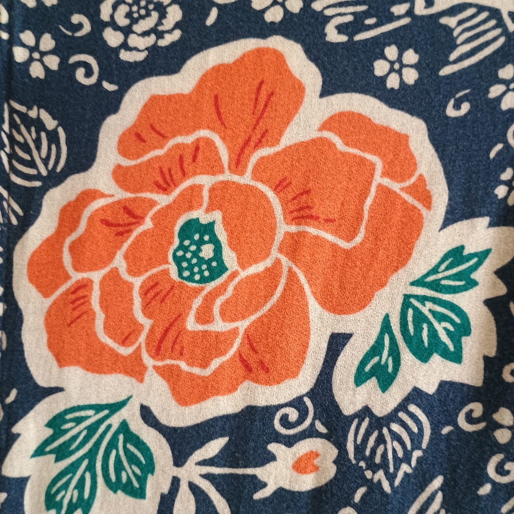 Old Navy XS Blue‎ Floral Print Shift Dress Lined Cotton Blend Boho Cottagecore - Picture 14 of 15